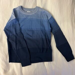 GAP Kids and CrewCuts boys Navy and Light Blue striped Crewneck Sweater bundle
